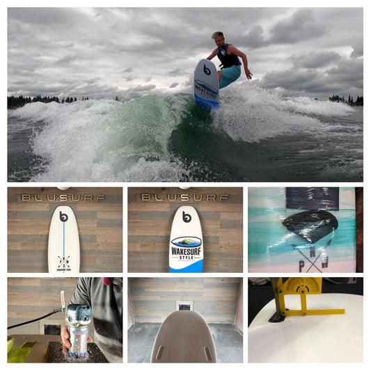 Finishing the Wakesurf Style custom board