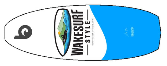 Wakesurf Style board graphic design