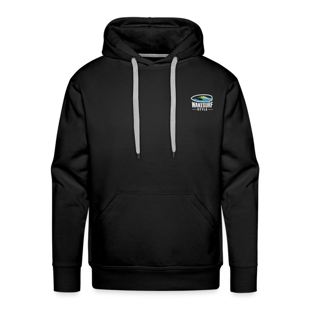 Board Meeting In Session Wakesurf Style Men’s Premium Hoodie - black