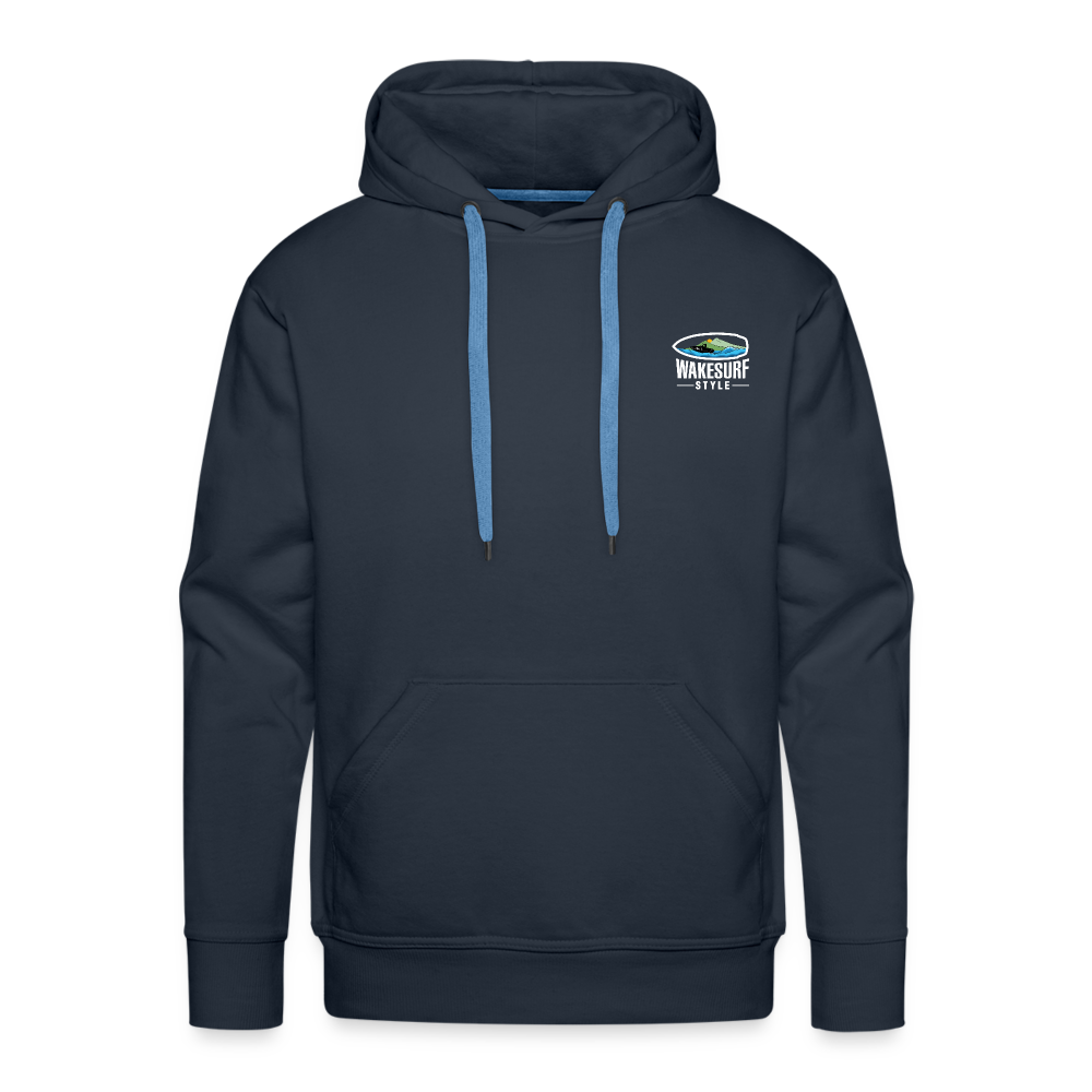 Board Meeting In Session Wakesurf Style Men’s Premium Hoodie - navy