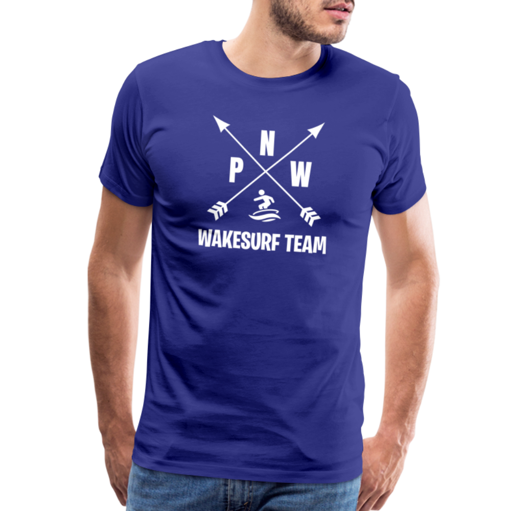 PNW Wakesurf Team Men's Premium T-Shirt - royal blue