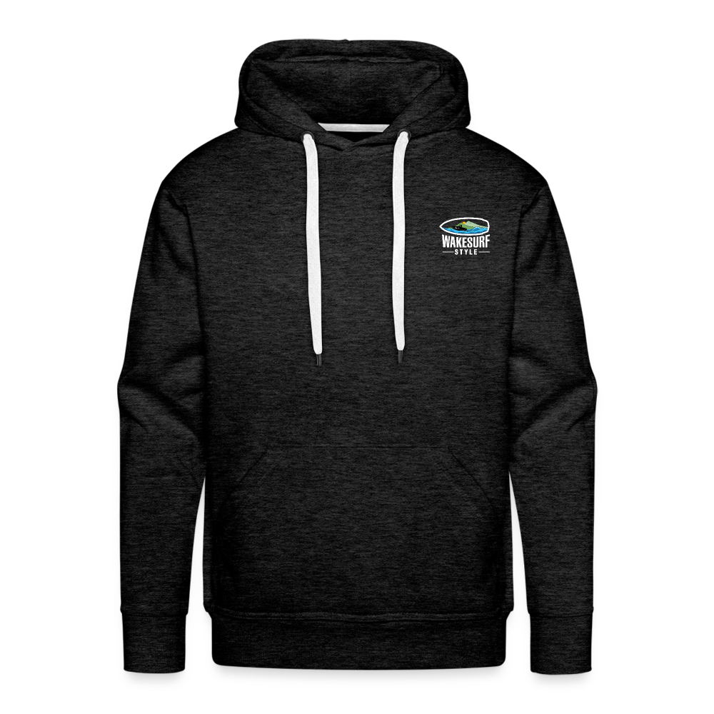 Board Meeting In Session Wakesurf Style Men’s Premium Hoodie - charcoal grey