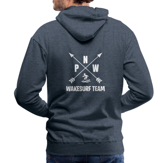 PNW Wakesurf Team Men’s Premium Hoodie - heather denim
