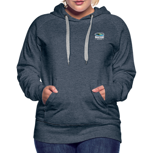 PNW Wakesurf Team Women’s Premium Hoodie - heather denim