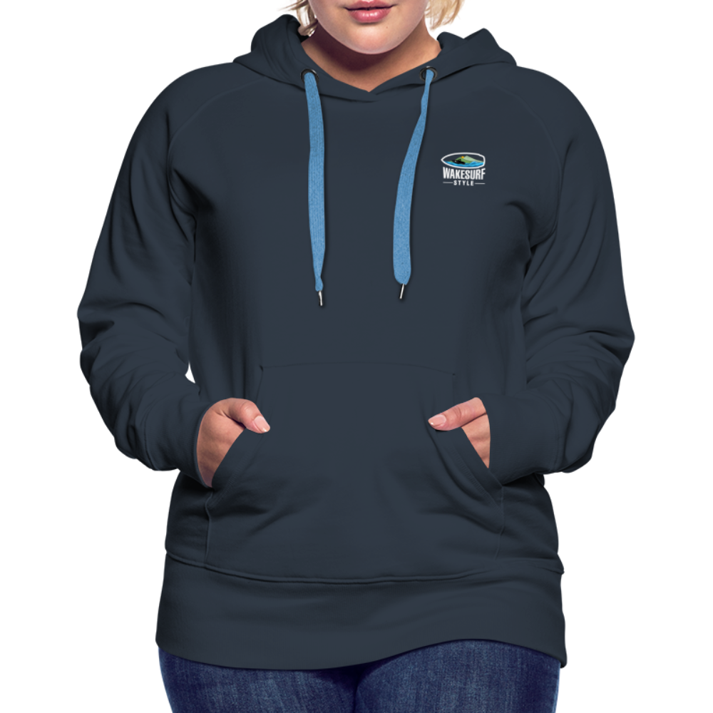 Ballast Up & Surf - Wake Responsibly Women’s Premium Hoodie - navy