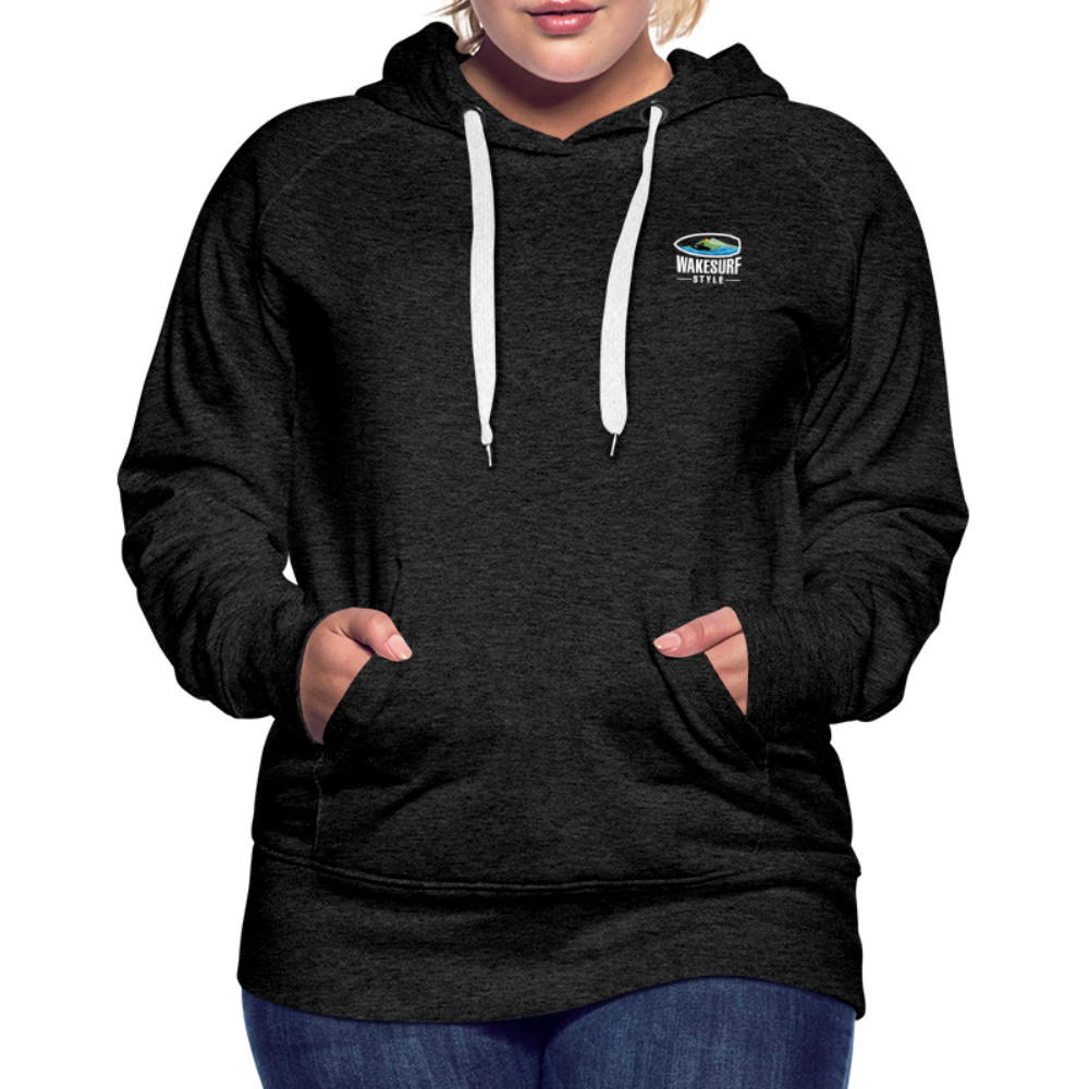 Ballast Up & Surf - Wake Responsibly Women’s Premium Hoodie - charcoal grey