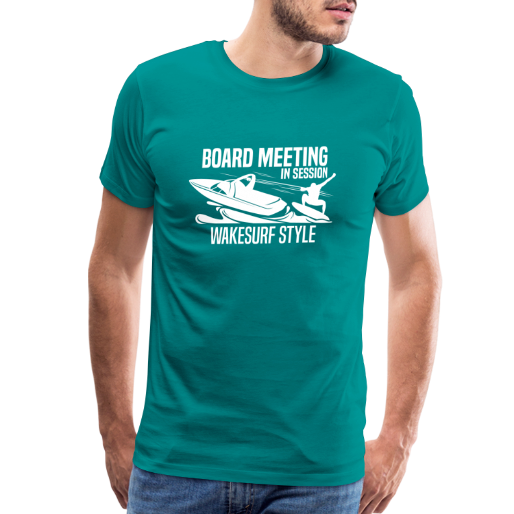 Board Meeting In Session Men's Premium T-Shirt - teal