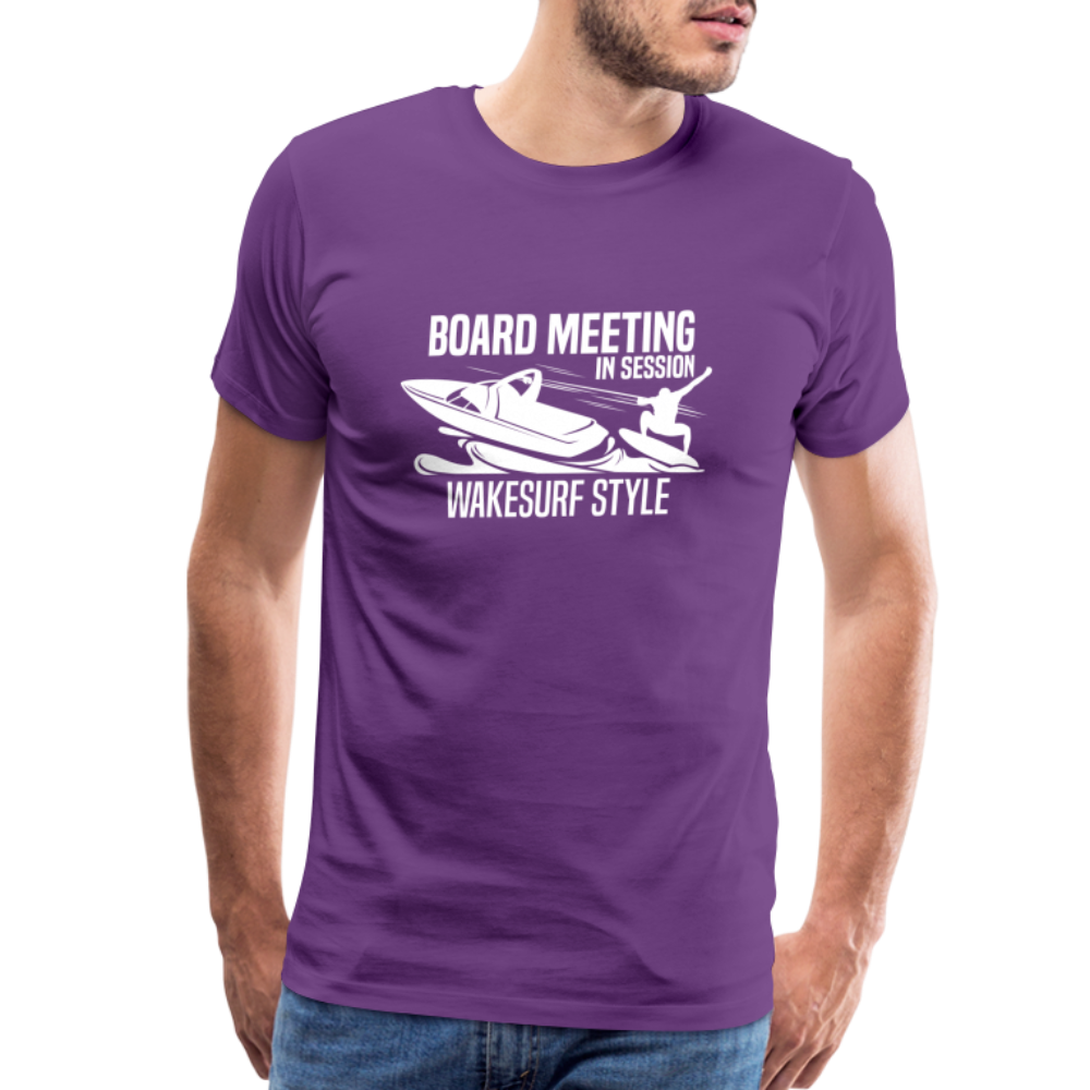 Board Meeting In Session Men's Premium T-Shirt - purple