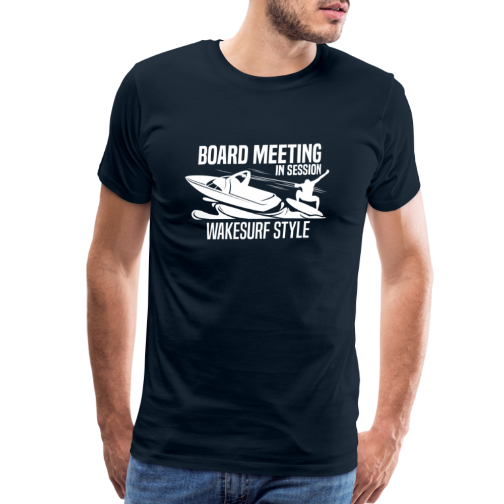 Board Meeting In Session Men's Premium T-Shirt - deep navy