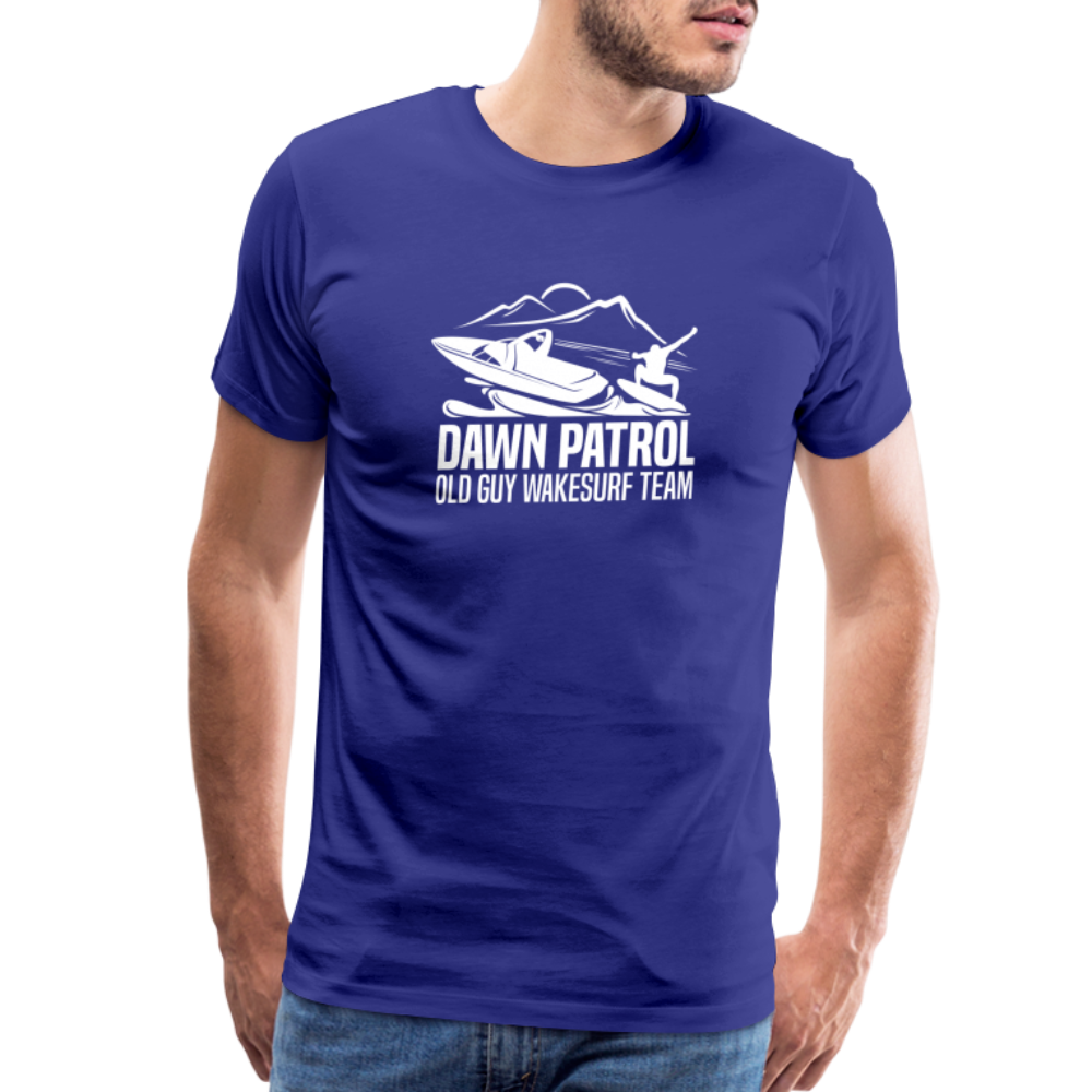 Dawn Patrol - Old Guy Wakesurf Team Men's Premium T-Shirt - royal blue