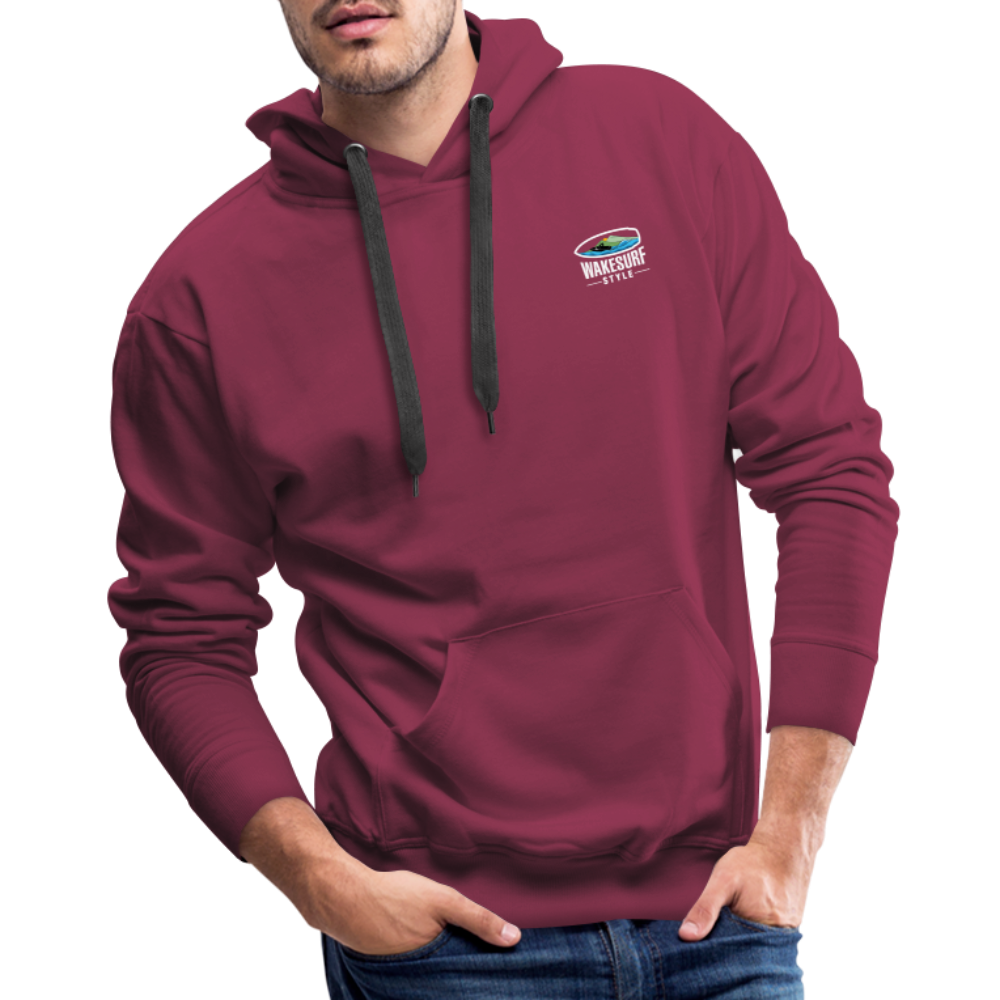 Board Meeting In Session Wakesurf Style Men’s Premium Hoodie - burgundy