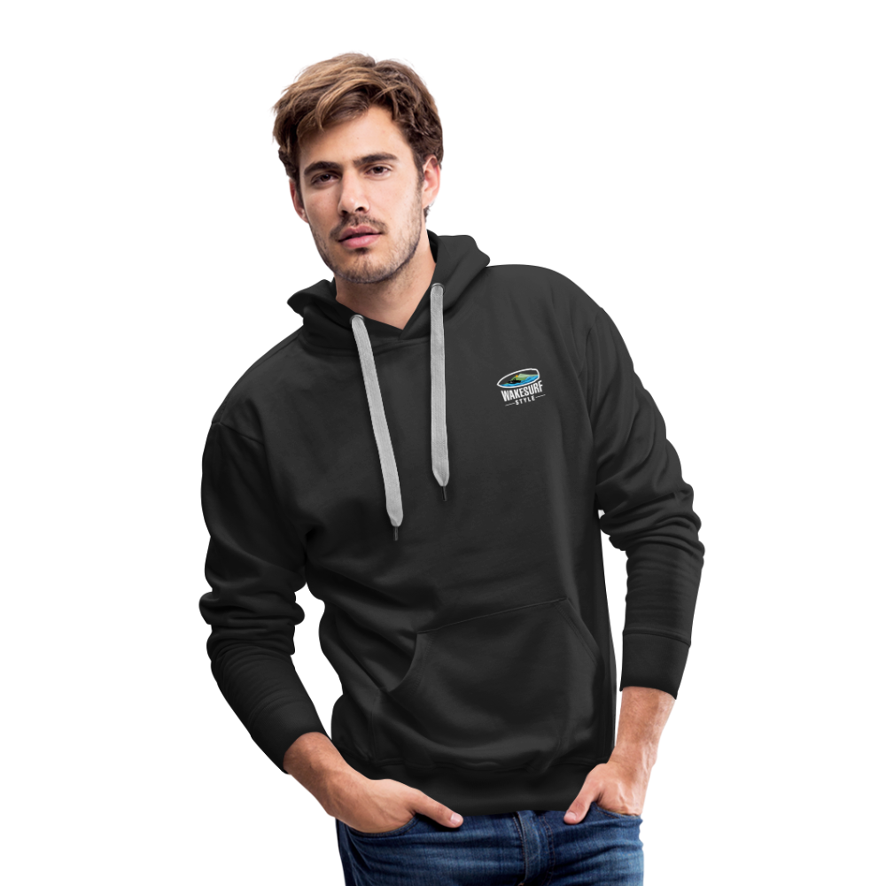 Full Moon Wakesurf Style Men’s Premium Hoodie - black