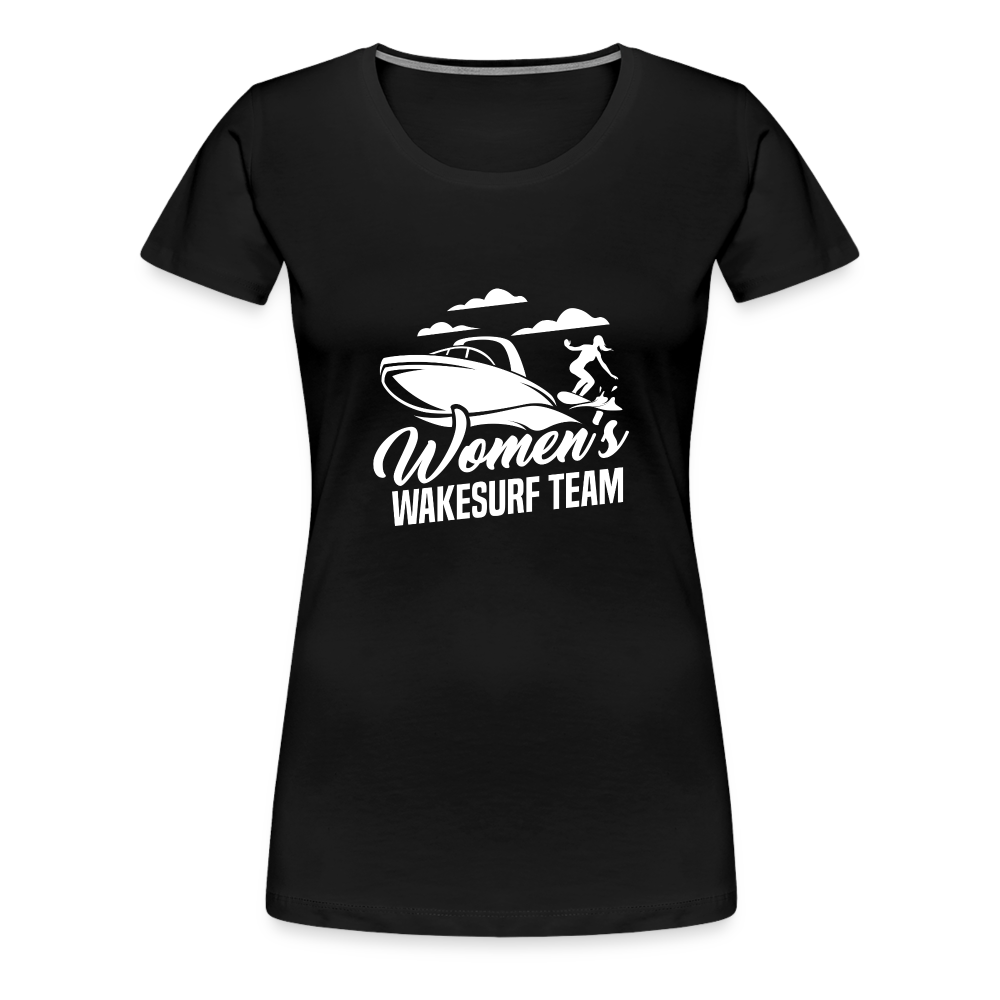 Women's Wakesurf Team Women’s Premium T-Shirt - black