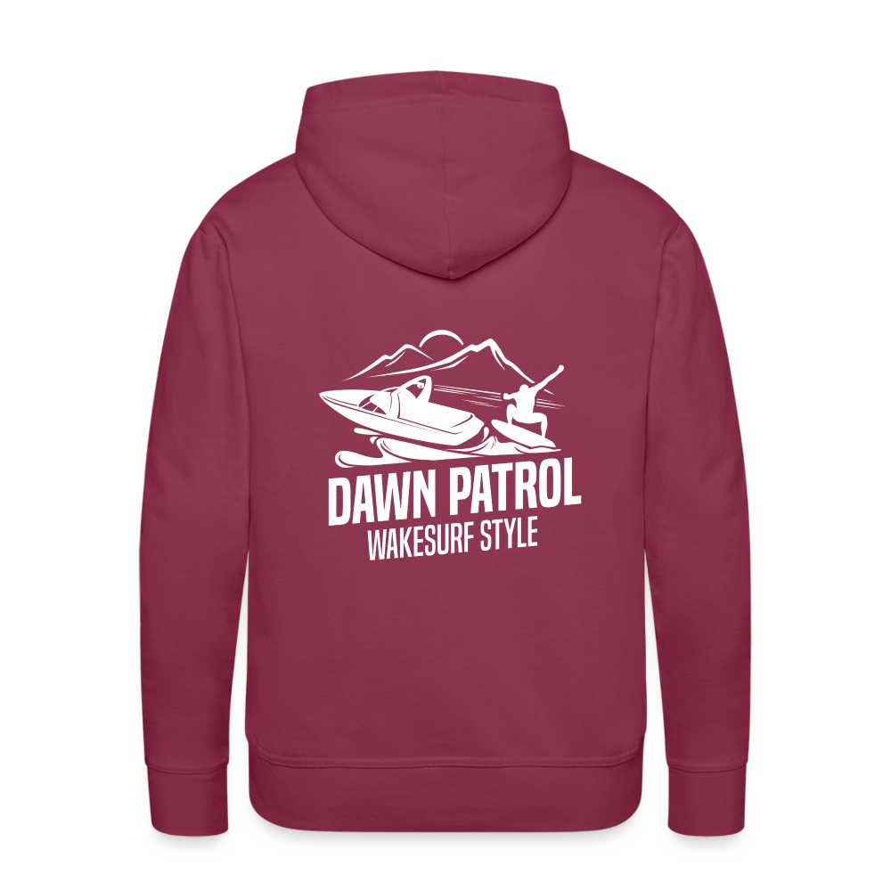 Dawn Patrol Wakesurf Style Men’s Premium Hoodie - burgundy