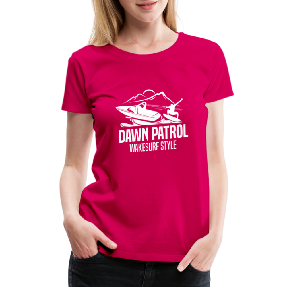 Dawn Patrol Women’s Premium T-Shirt - dark pink