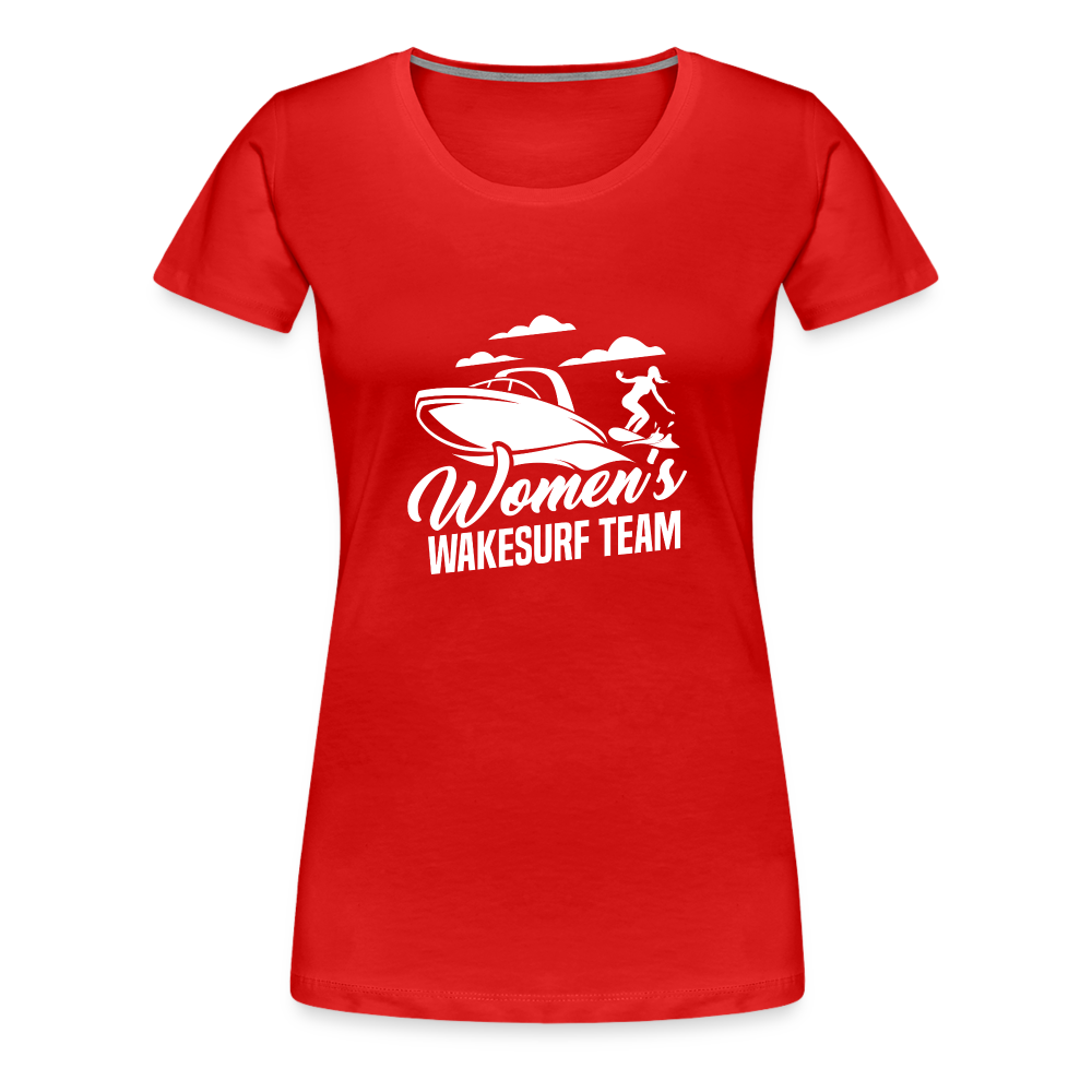 Women's Wakesurf Team Women’s Premium T-Shirt - red