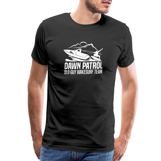 Dawn Patrol - Old Guy Wakesurf Team Men's Premium T-Shirt - black