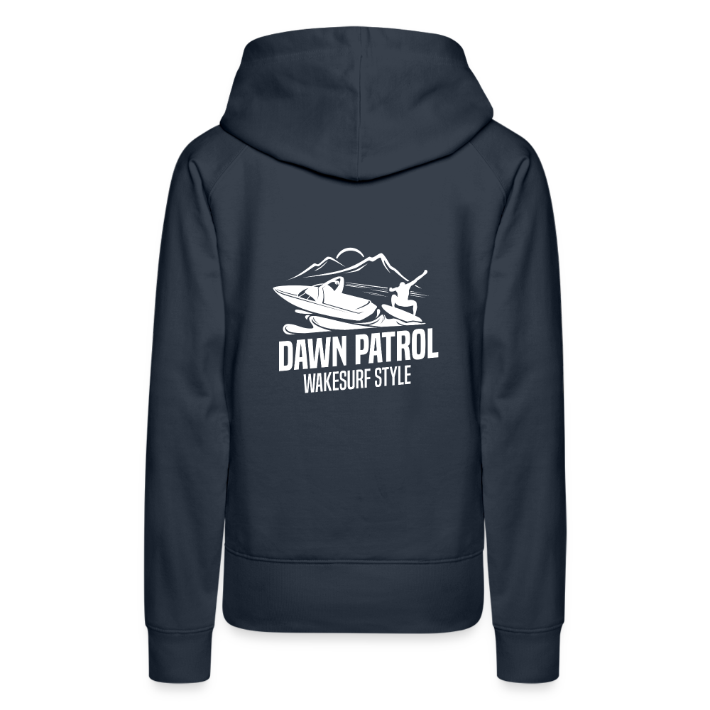 Dawn Patrol Wakesurf Style Women’s Premium Hoodie - navy