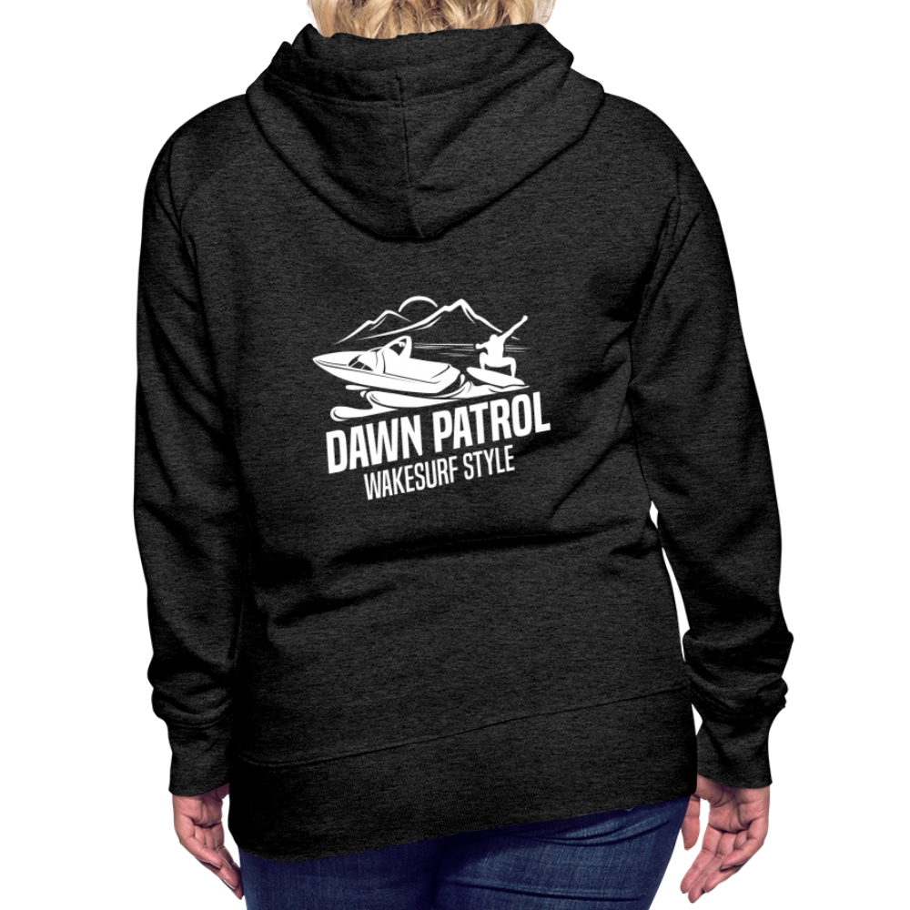 Dawn Patrol Wakesurf Style Women’s Premium Hoodie - charcoal grey