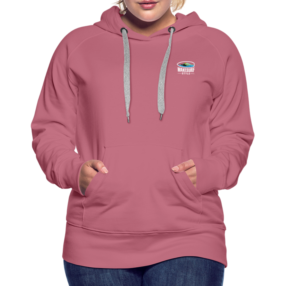 Dawn Patrol Wakesurf Style Women’s Premium Hoodie - mauve