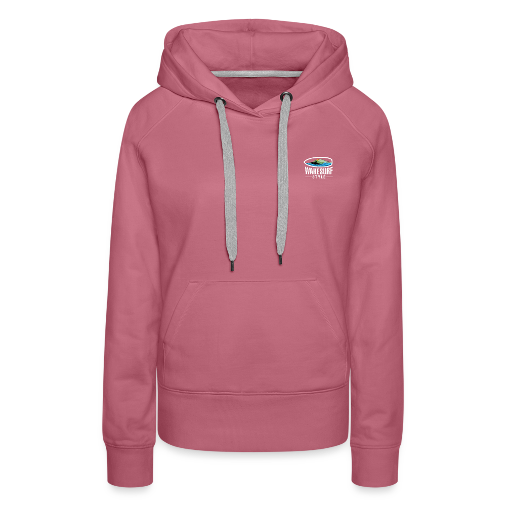 Dawn Patrol Wakesurf Style Women’s Premium Hoodie - mauve