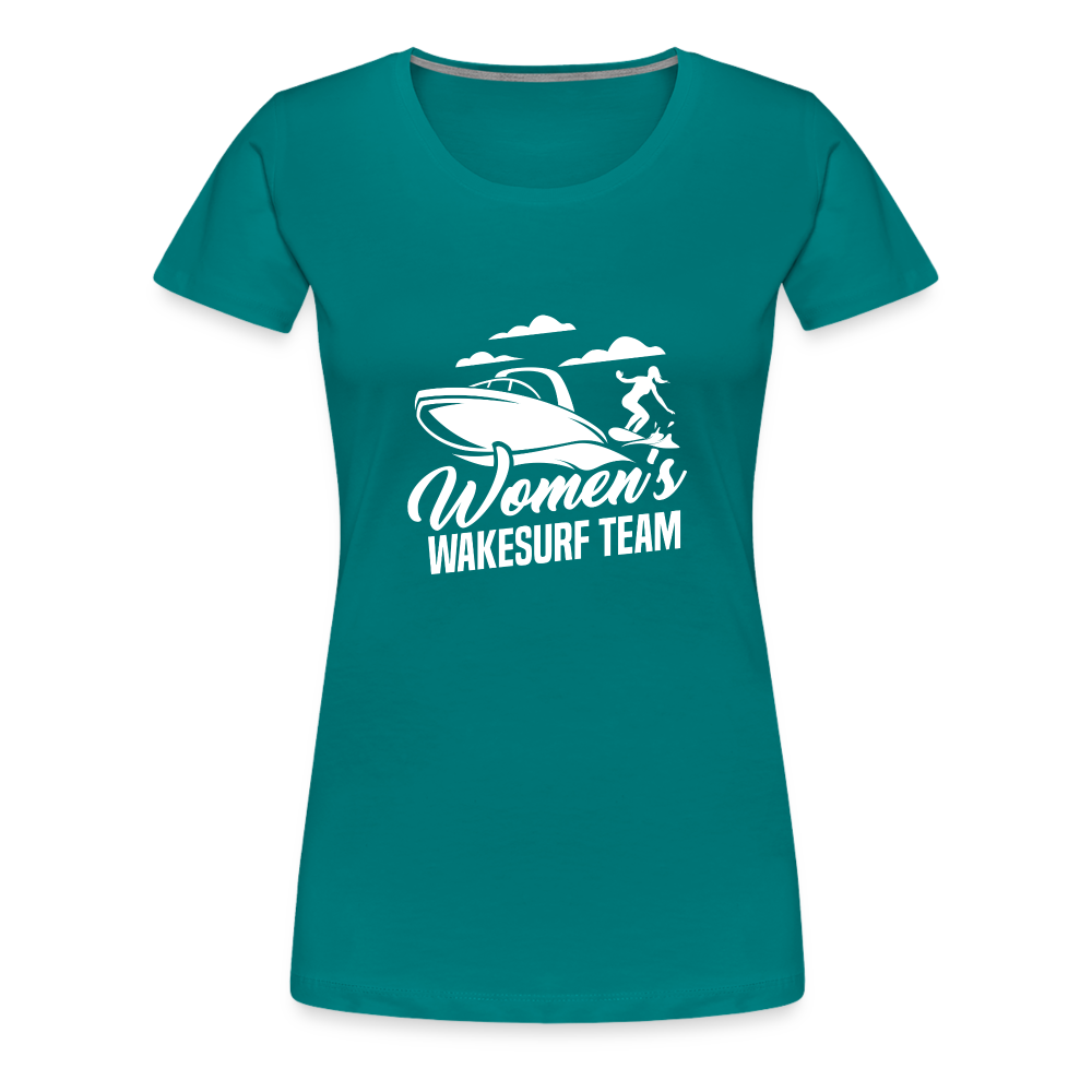 Women's Wakesurf Team Women’s Premium T-Shirt - teal