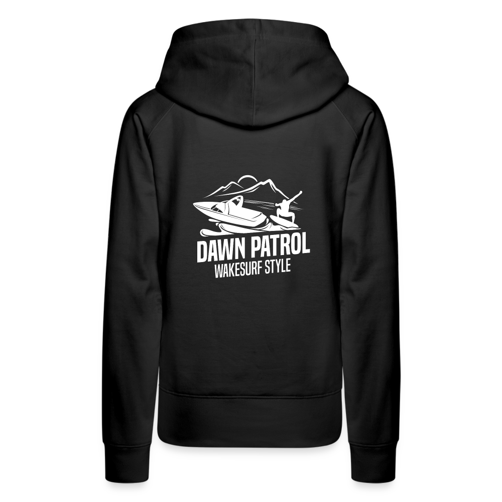 Dawn Patrol Wakesurf Style Women’s Premium Hoodie - black