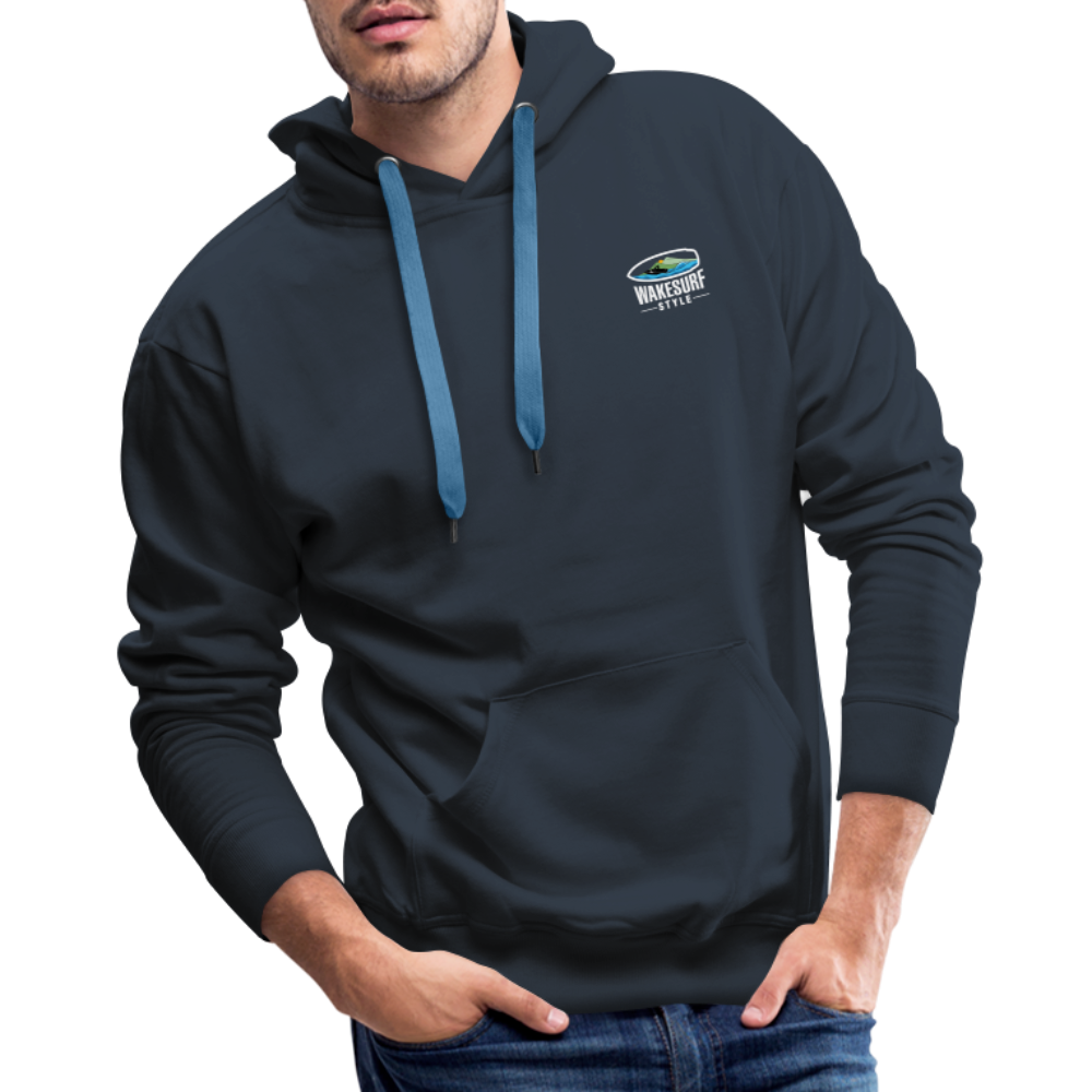 Board Meeting In Session Wakesurf Style Men’s Premium Hoodie - navy