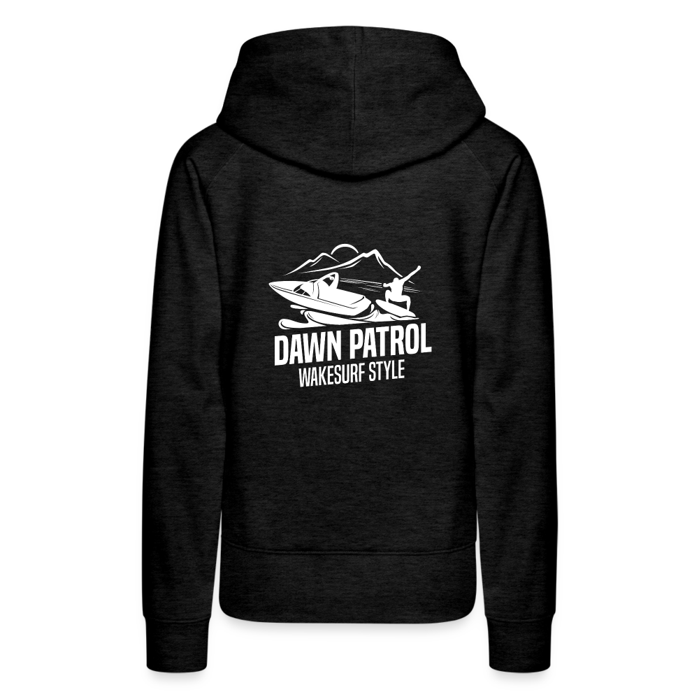 Dawn Patrol Wakesurf Style Women’s Premium Hoodie - charcoal grey