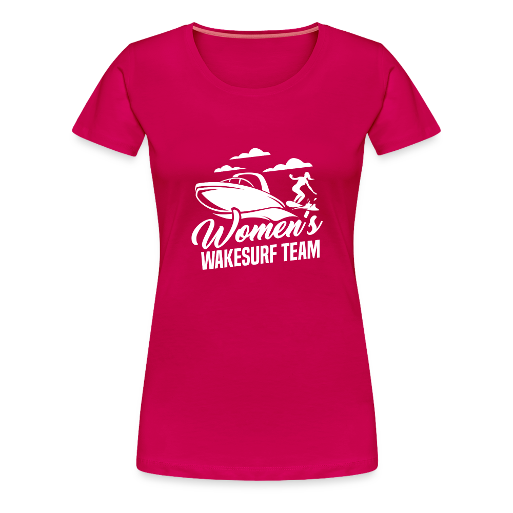 Women's Wakesurf Team Women’s Premium T-Shirt - dark pink