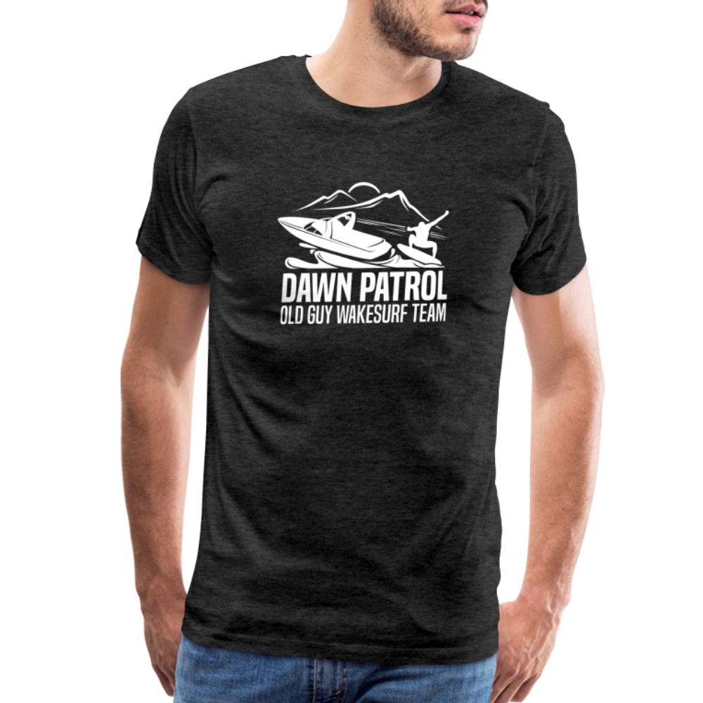 Dawn Patrol - Old Guy Wakesurf Team Men's Premium T-Shirt - charcoal grey