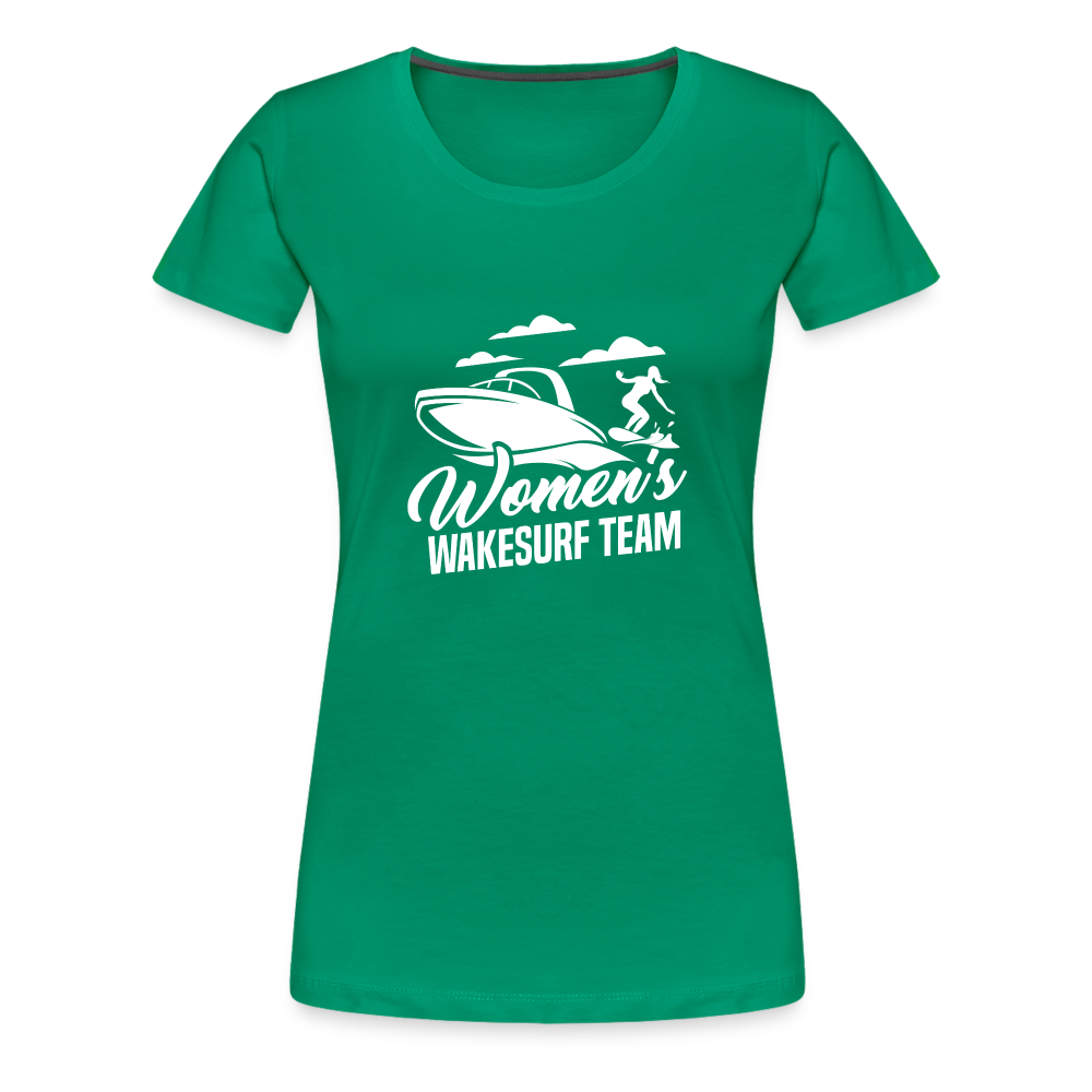 Women's Wakesurf Team Women’s Premium T-Shirt - kelly green