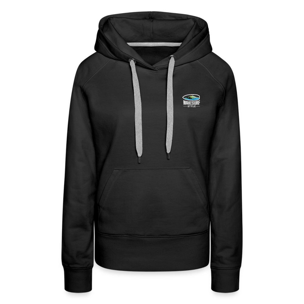 Dawn Patrol Wakesurf Style Women’s Premium Hoodie - black