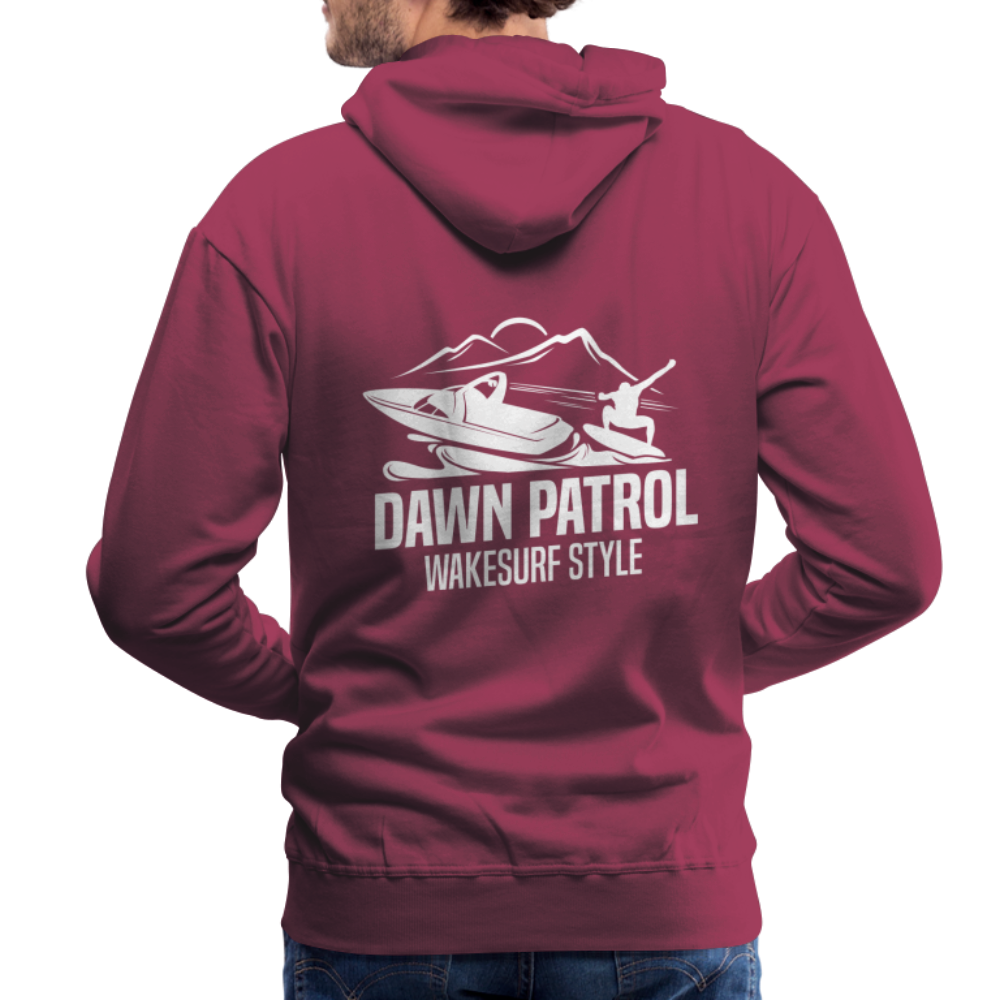 Dawn Patrol Wakesurf Style Men’s Premium Hoodie - burgundy