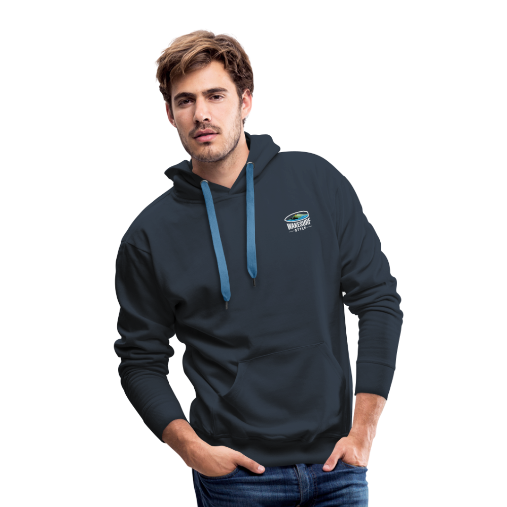 Full Moon Wakesurf Style Men’s Premium Hoodie - navy