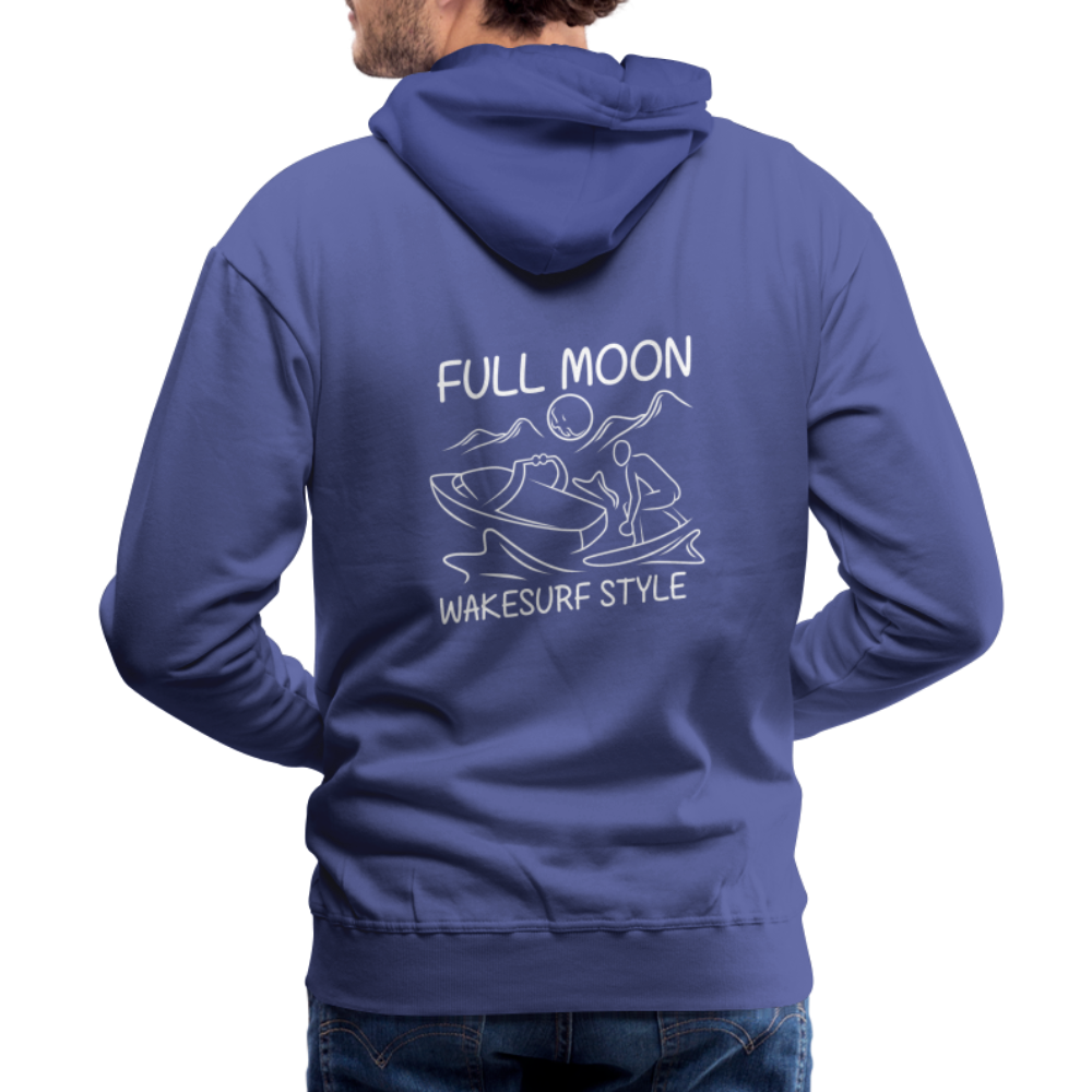 Full Moon Wakesurf Style Men’s Premium Hoodie - royal blue