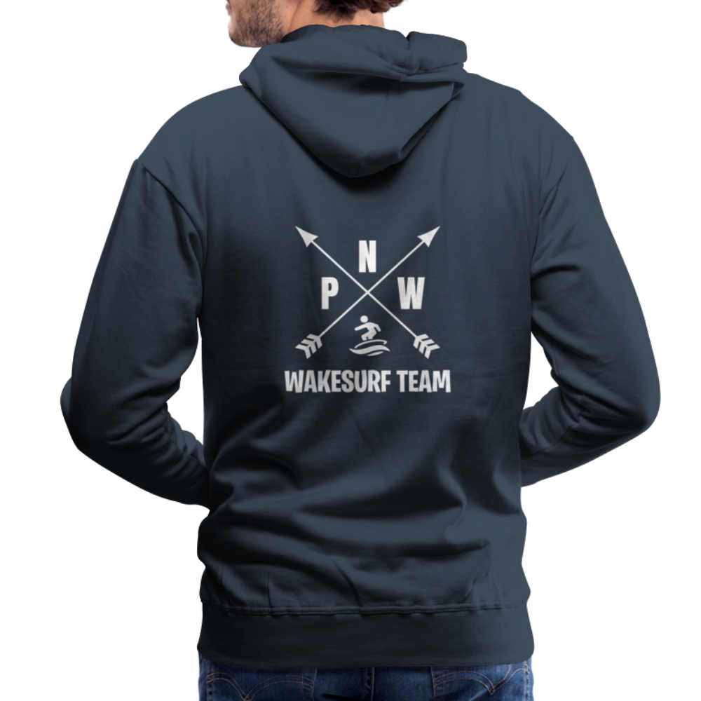 PNW Wakesurf Team Men’s Premium Hoodie - navy