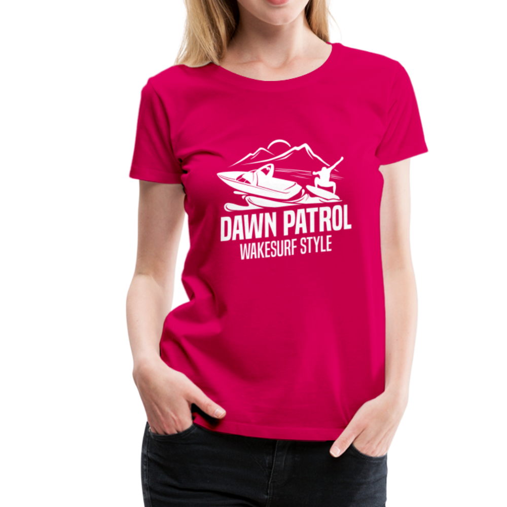 Dawn Patrol Women’s Premium T-Shirt - dark pink