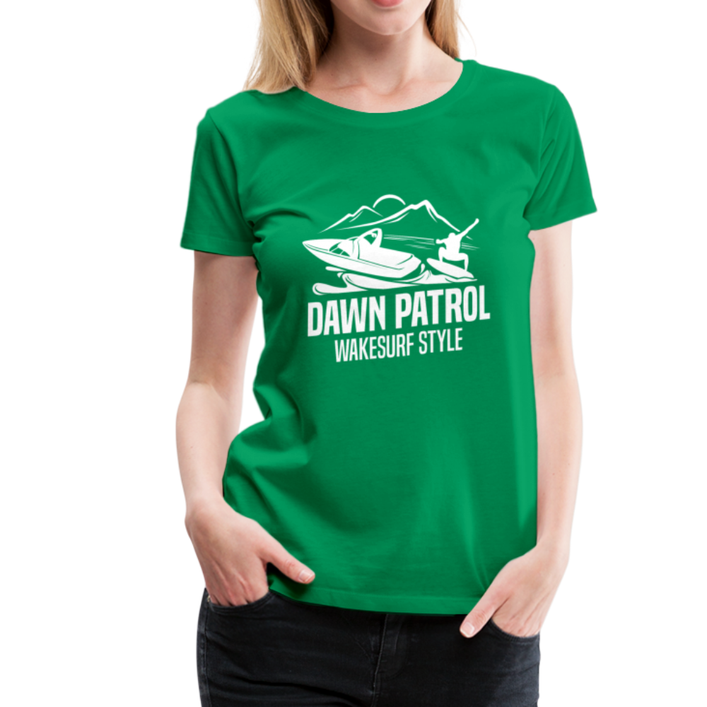 Dawn Patrol Women’s Premium T-Shirt - kelly green