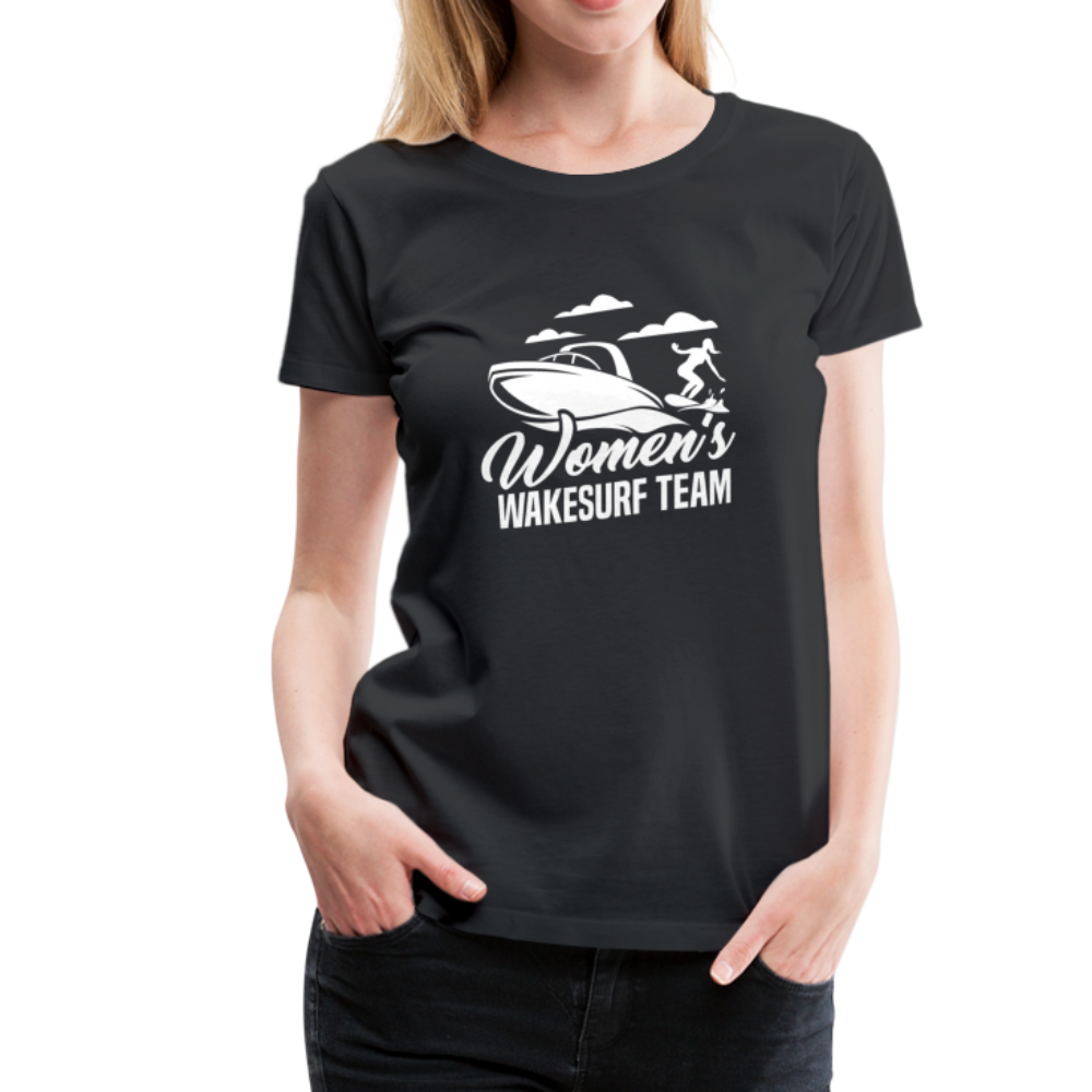 Women's Wakesurf Team Women’s Premium T-Shirt - black