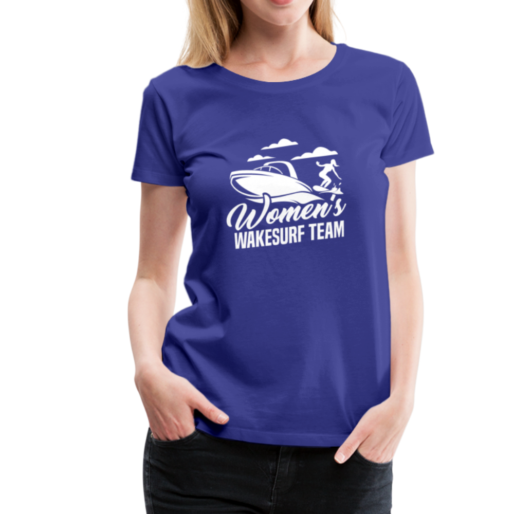Women's Wakesurf Team Women’s Premium T-Shirt - royal blue