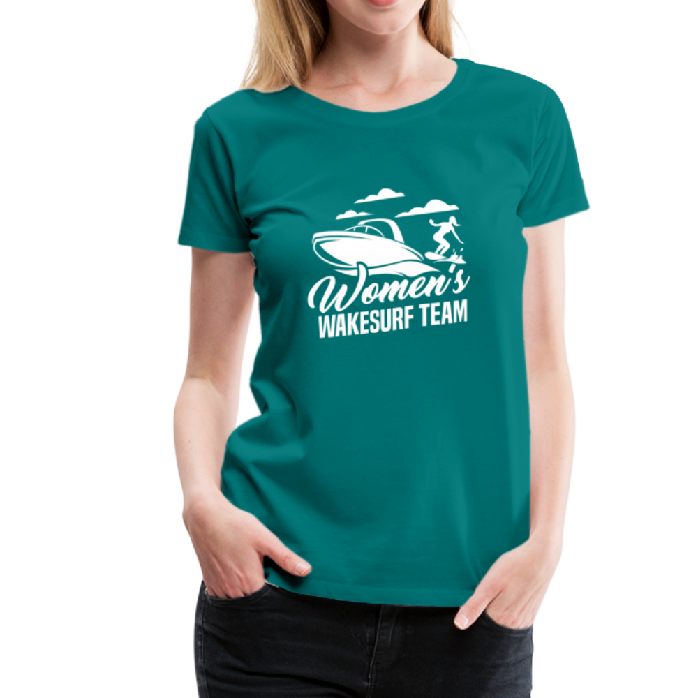 Women's Wakesurf Team Women’s Premium T-Shirt - teal