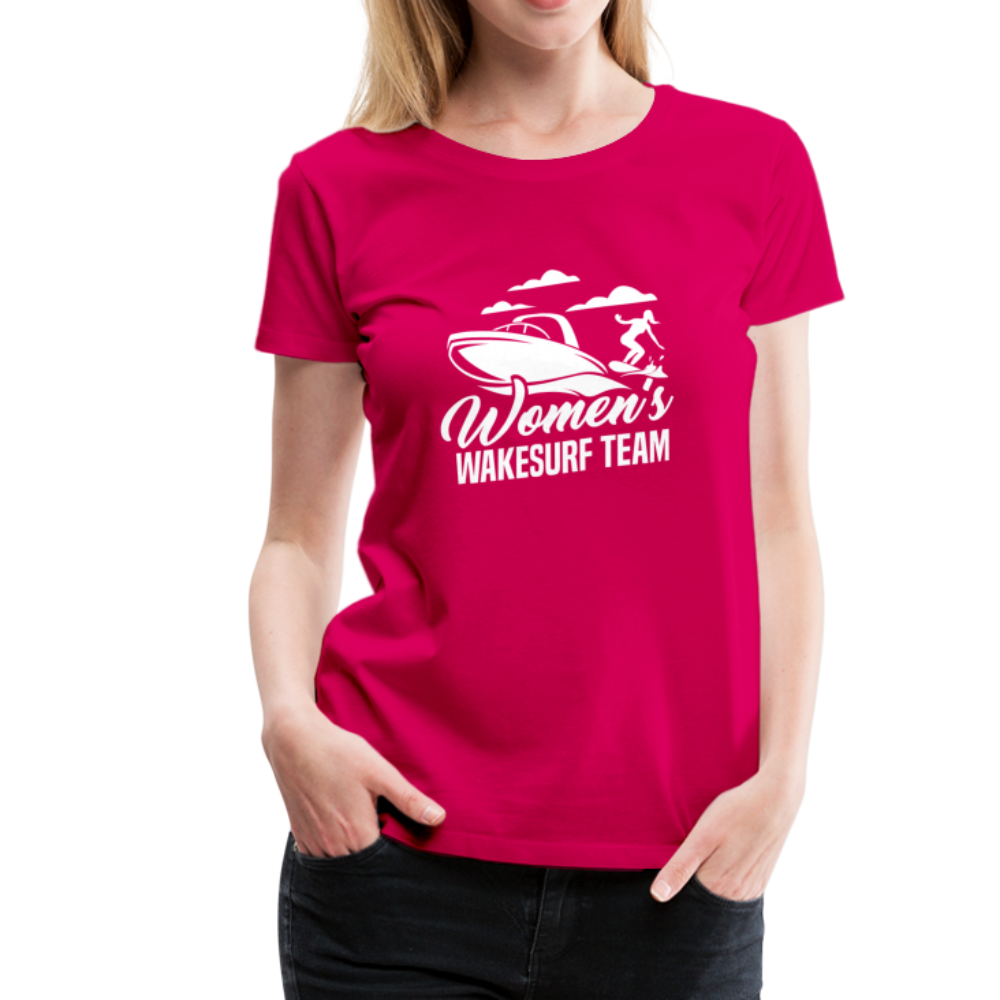 Women's Wakesurf Team Women’s Premium T-Shirt - dark pink