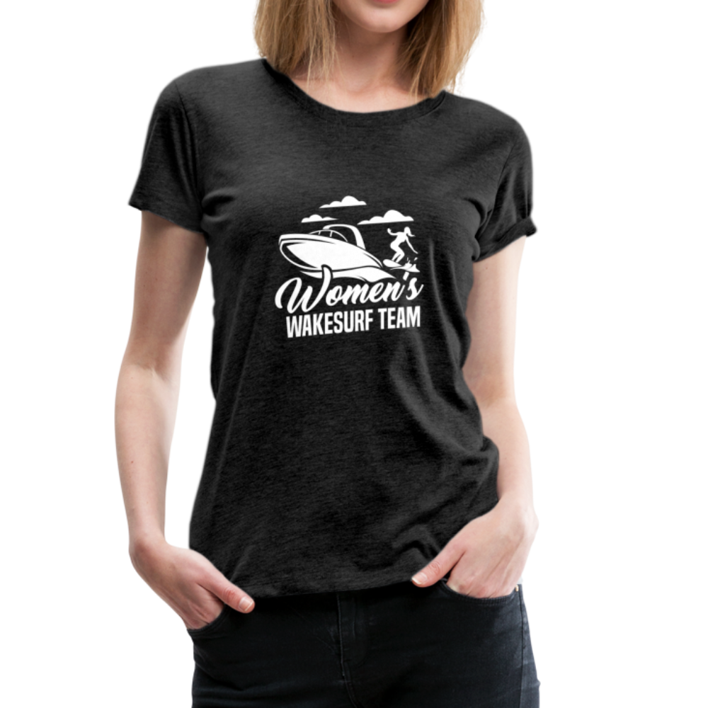Women's Wakesurf Team Women’s Premium T-Shirt - charcoal gray