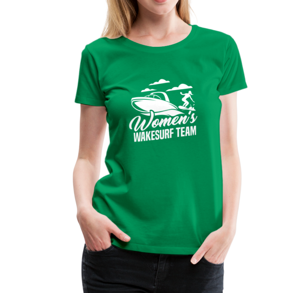 Women's Wakesurf Team Women’s Premium T-Shirt - kelly green