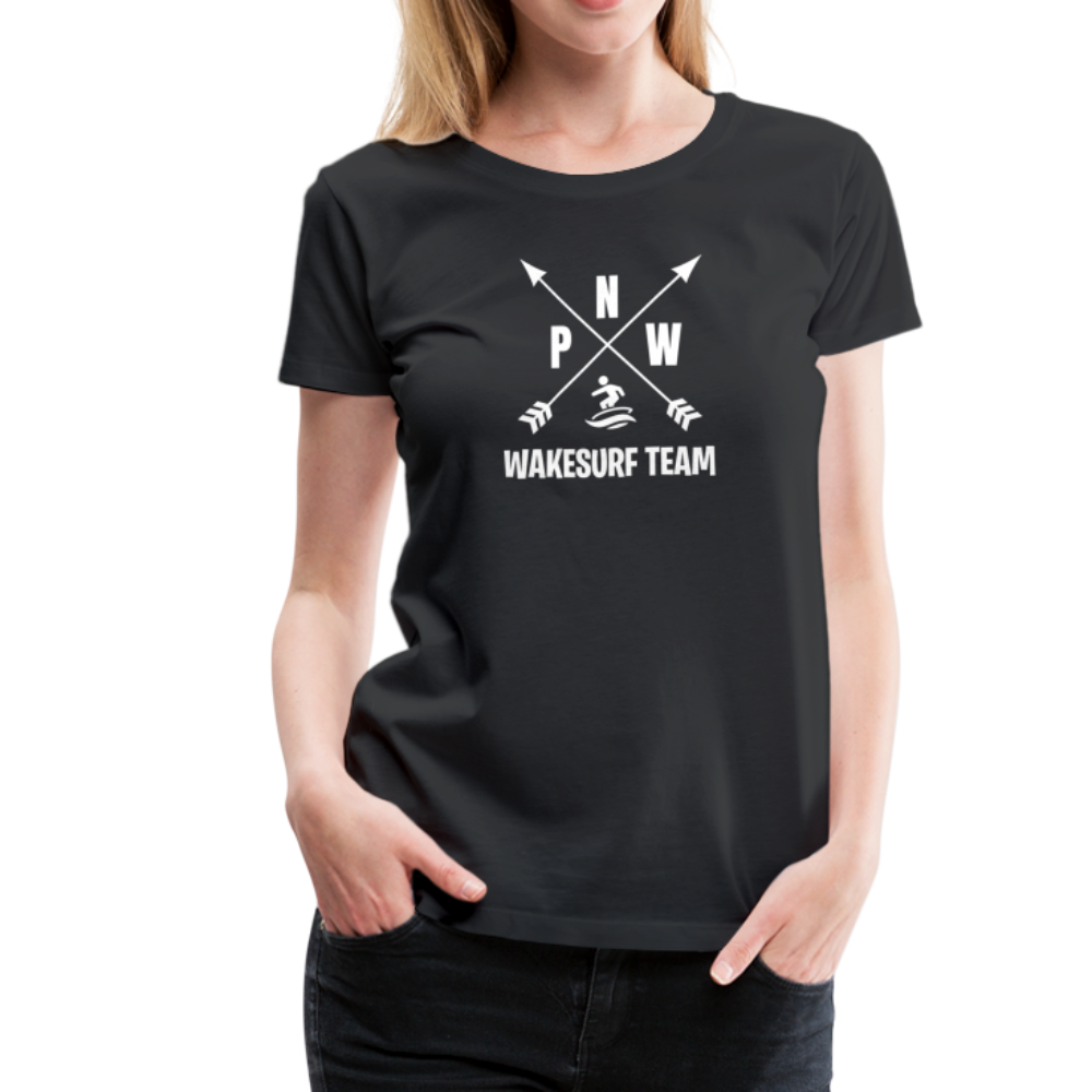 PNW Wakesurf Team Women’s Premium T-Shirt - black