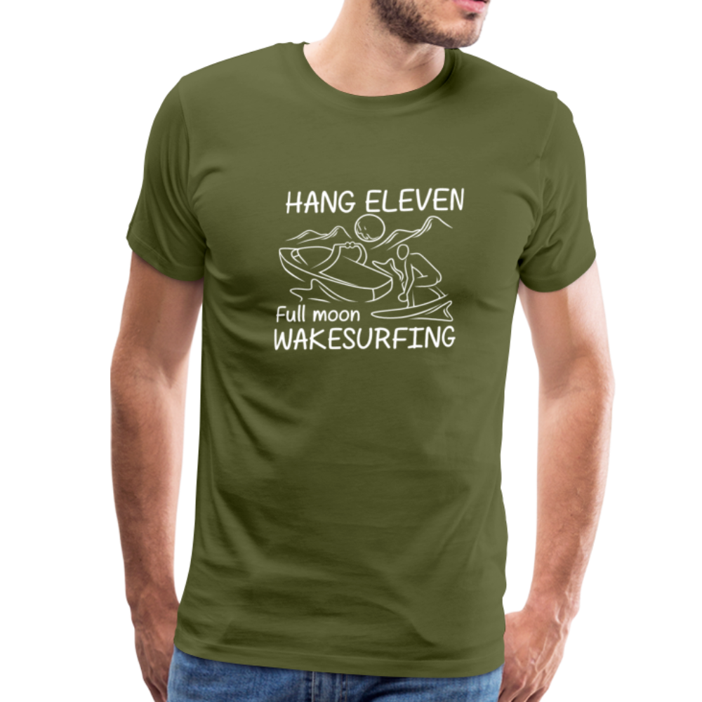 Hang Eleven Men's Premium T-Shirt - olive green