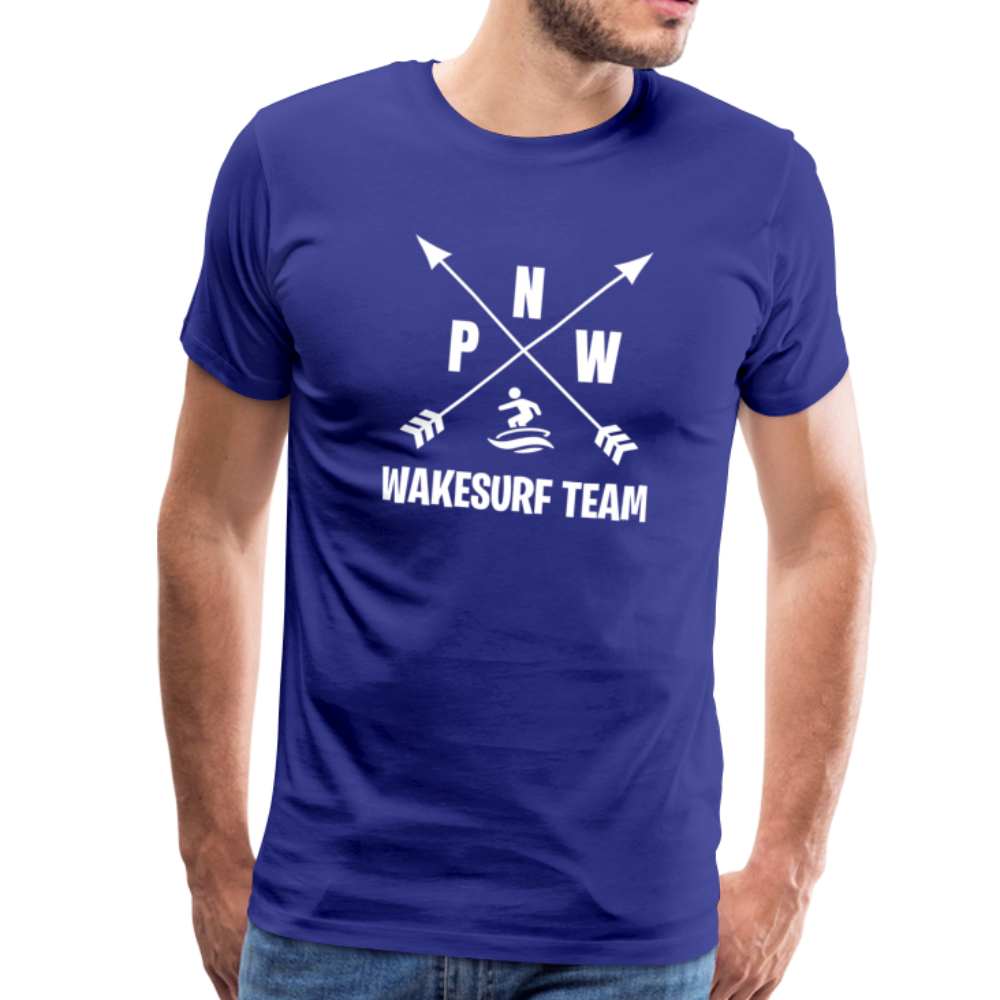 PNW Wakesurf Team Men's Premium T-Shirt - royal blue