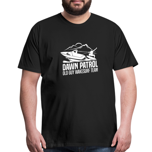 Dawn Patrol - Old Guy Wakesurf Team Men's Premium T-Shirt - black