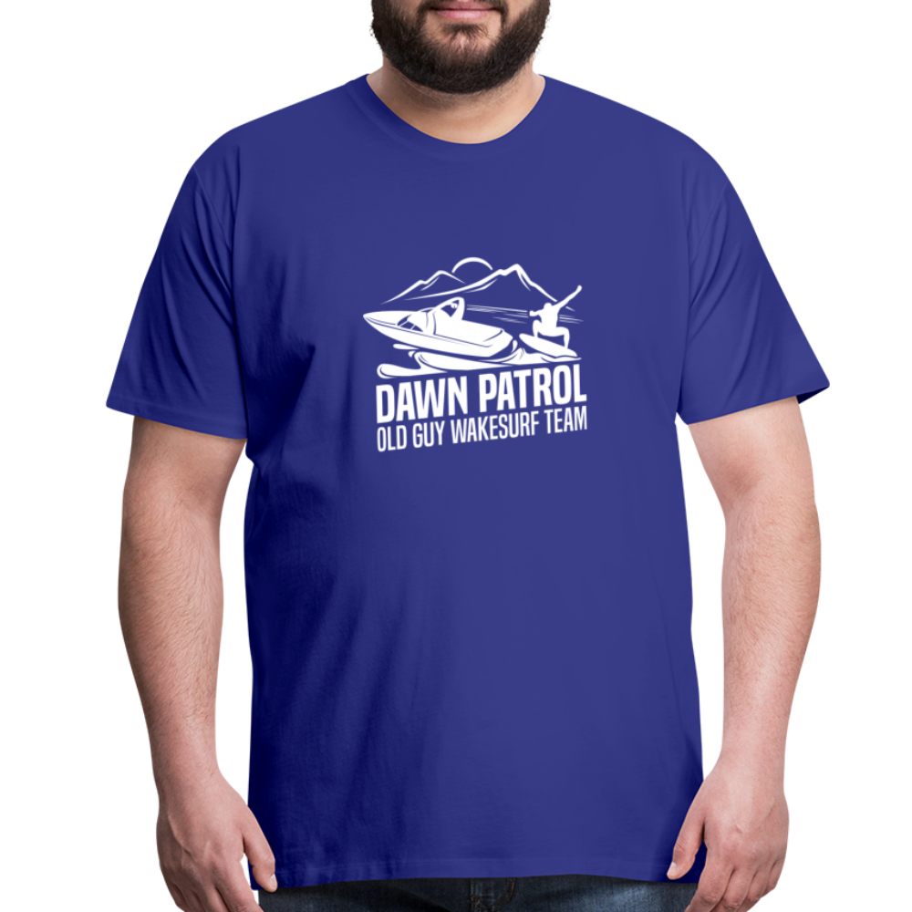 Dawn Patrol - Old Guy Wakesurf Team Men's Premium T-Shirt - royal blue